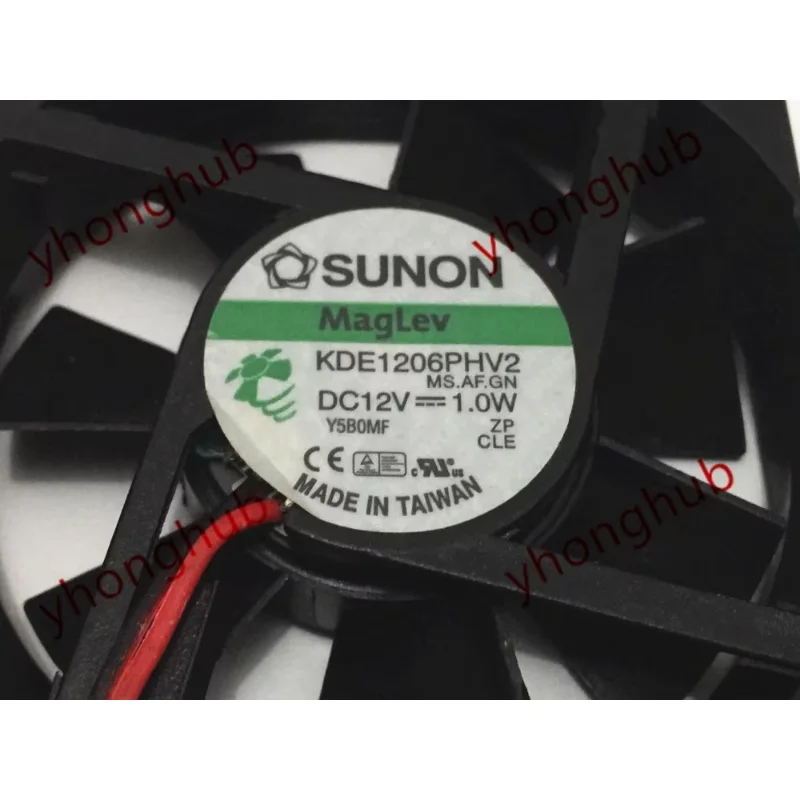 

SUNON KDE1206PHV2 MS.AF.GN DC 12V 1.0W 60x60x15mm Server Cooling Fan
