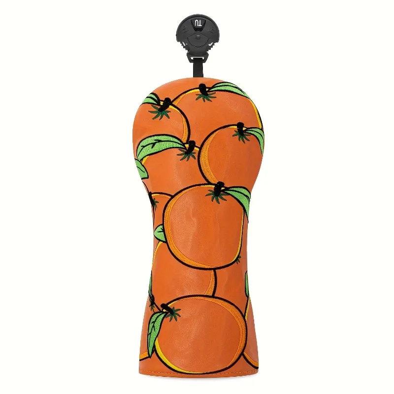 غطاء رأس نادي الجولف باللون البرتقالي اللامع - تصميم شديد التحمل ليمون الحمضيات والليمون، مقاوم للغبار ومتين، ملحقات الجولف #4