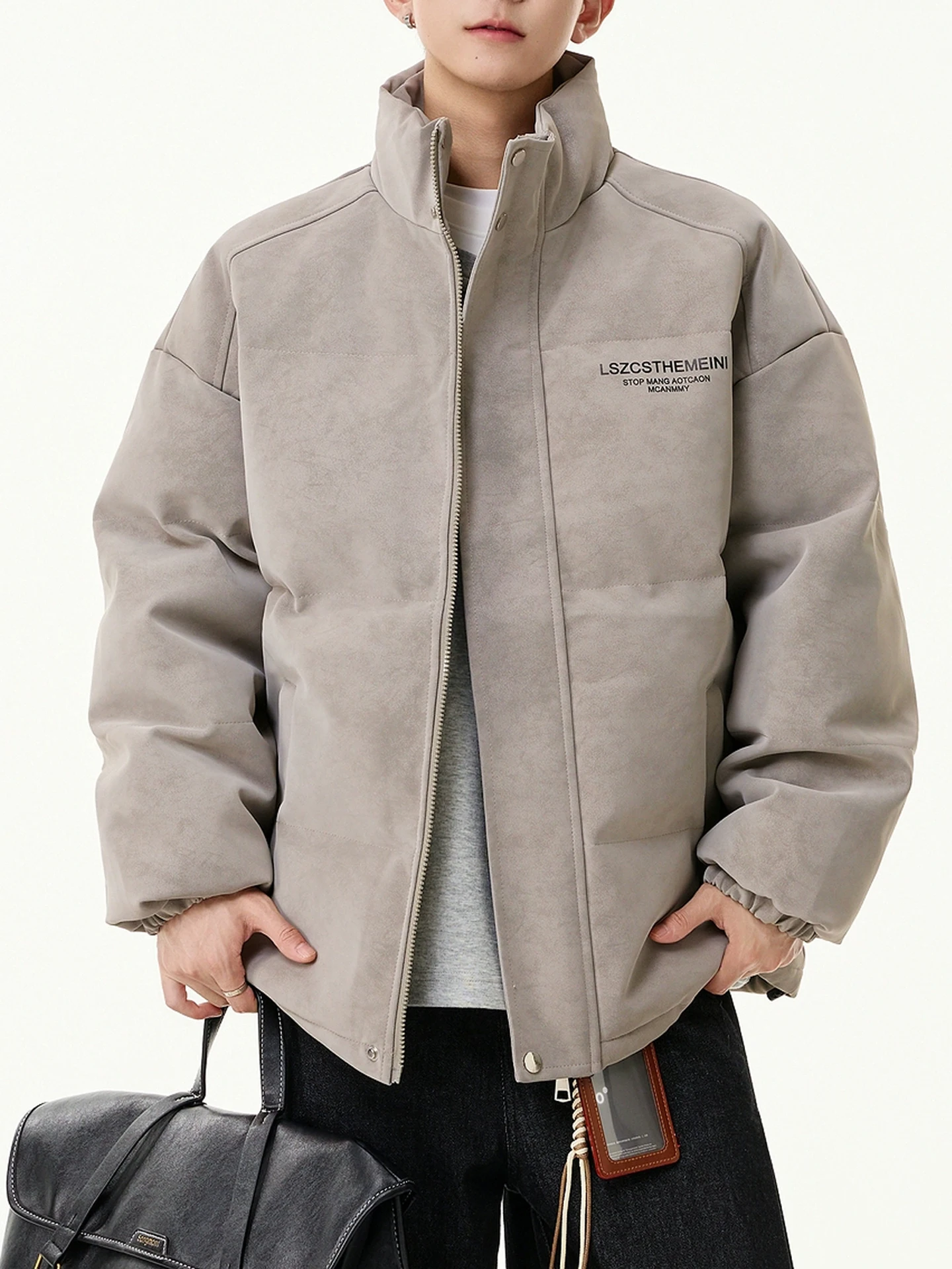 

Утепленная зимняя куртка из искусственной кожи в американском стиле, ветрозащитная, хлопковая, для мужчин и женщин, модный бренд, парные модели, утепленная куртка-пуховик.