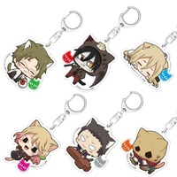 Anime Fans Gifts Charm Angel of Death Gray HD Character Acrylic Keychain Nekomens Ornament birthday present Series About 6cm