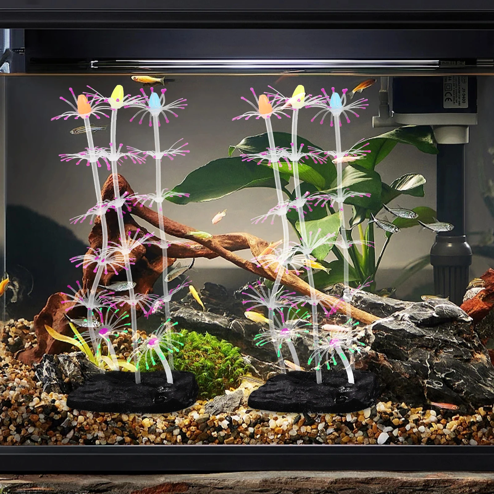 

Simulated Coral Ornaments Decoration Aquarium Fluorescence Plastic Marine Fluorescent