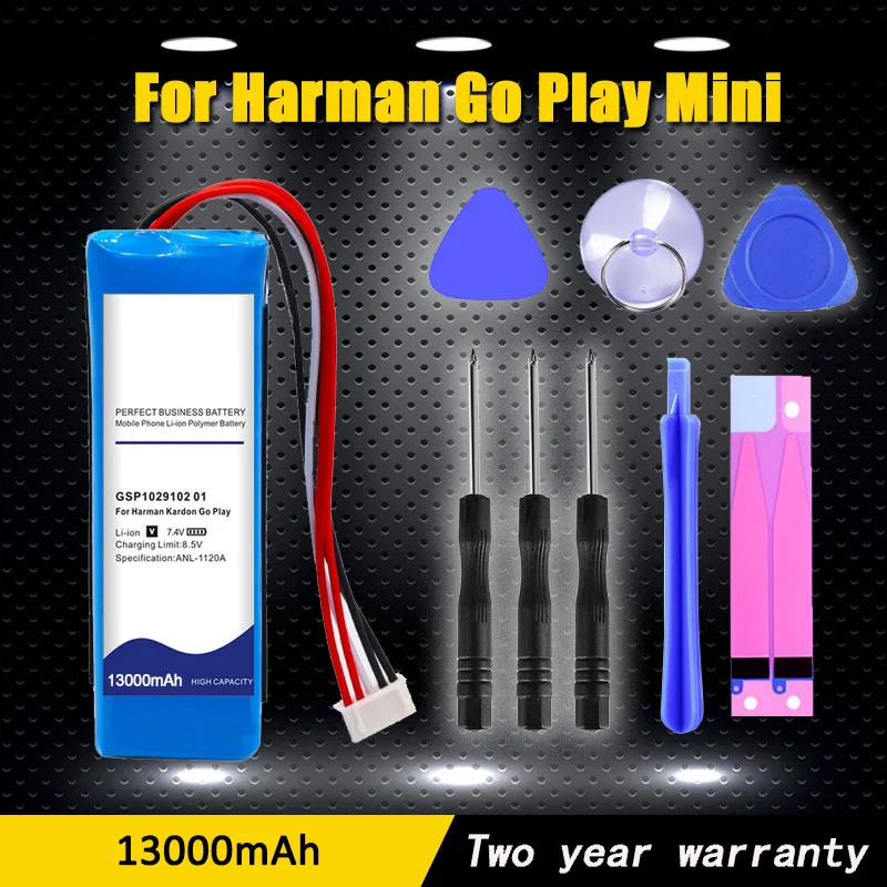 GSP1029102 01 13000mAh Battery For Harman Kardon Go Play Mini / Speaker + Free Gfit