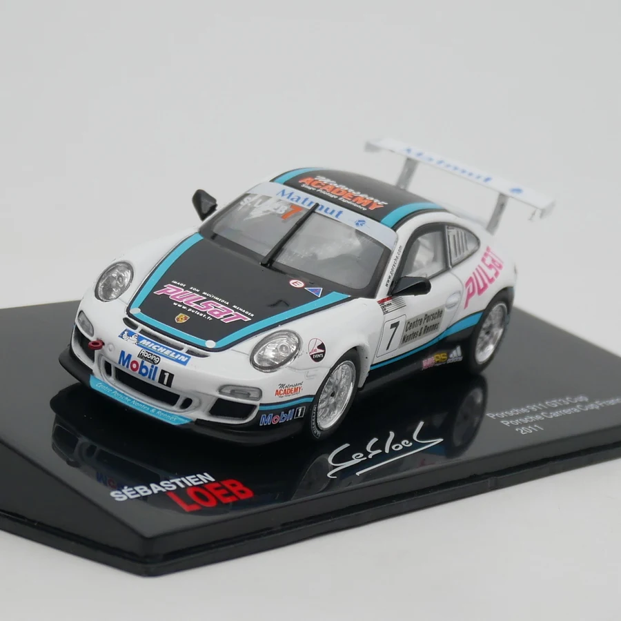 دييكاست Ixo 1:43 مقياس بورش 911 GT3 2011 لوب بورش رالي سيارة سبيكة نموذج سيارة تحصيل لعبة هدية تذكارية العرض