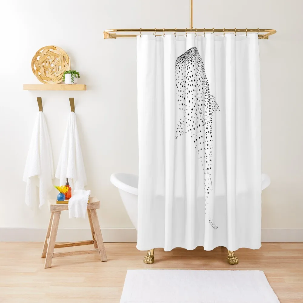

Занавеска для душа с китовой акулой, элегантная занавеска для душа в ванной, водонепроницаемая тканевая занавеска для ванной комнаты