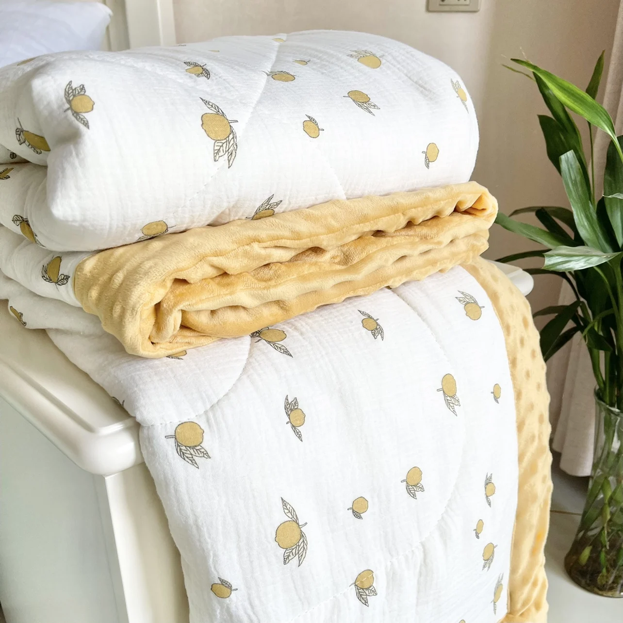 

Pure Cotton Double Layer Soybean Fiber Duvet for Infants Students 5 Meters All Season Warmth Storage Blanket Quilt