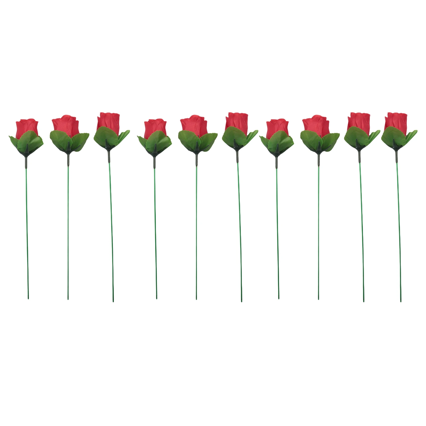 

10PCS Trick Rose Appearing Flower Magician Props for Girlfriend/Wedding Shows or Valentine's Day