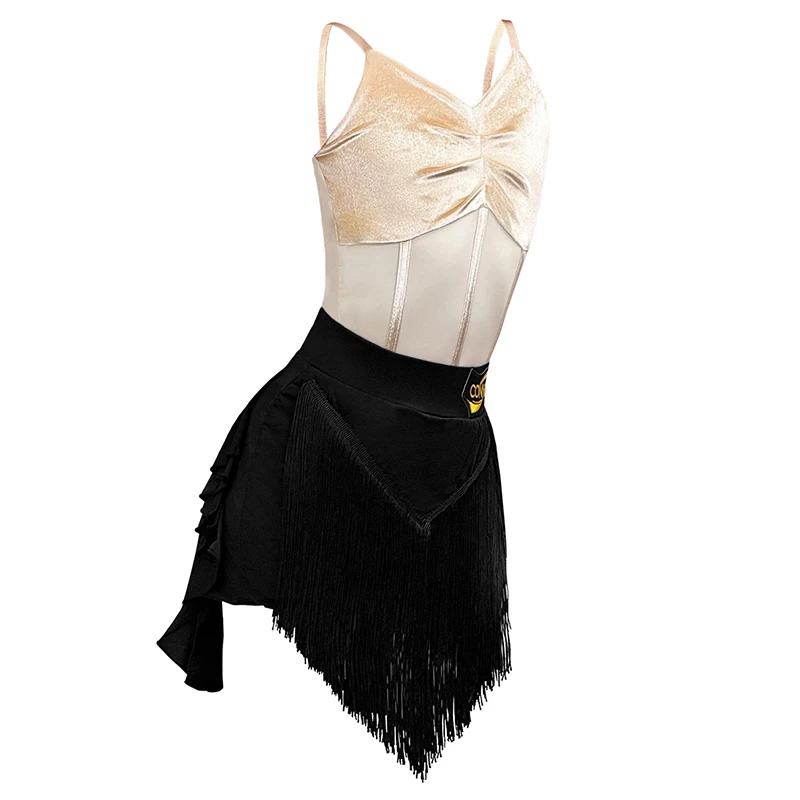 Sommer Mädchen Latin Dance Fringe Rock Praxis Kleidung Sling Body Kind Samba Salsa Leistung Kostüme Training Tragen AMY2354
