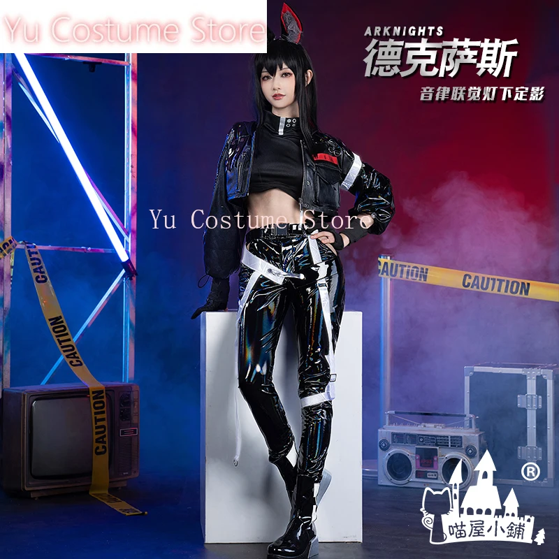 Yu Anime! Arknights Texas AMBIENCE SYNESTHESIA Game Suit Cool Uniform Cosplay Costume Halloween Party Role Play Outfit Women