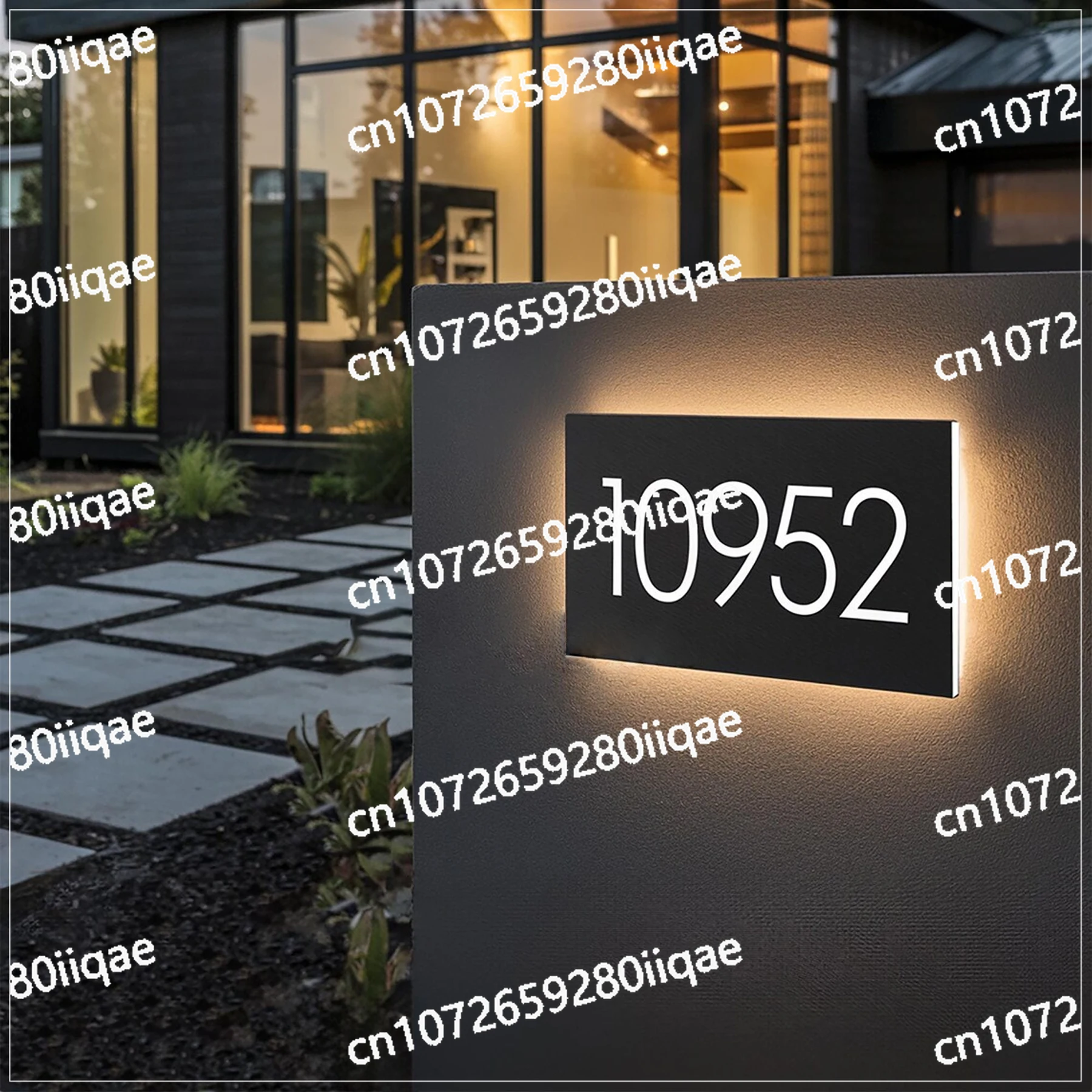 

Изготовленный на заказ современный светодиодный знак с номером дома с подсветкой, адресная табличка с подсветкой, персонализированный металлический акриловый знак дома, название улицы