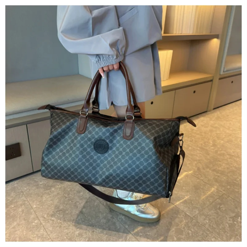 large size luggage duffle bag High quality printed leather men's and women's travel bags handbags shoulder crossbody bags