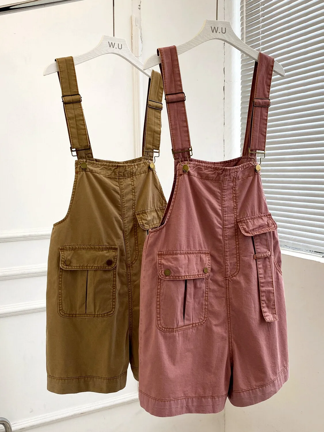 

Summer New Women's Denim Overalls Oversized High Waisted Wide Leg Jumpsuit Shorts