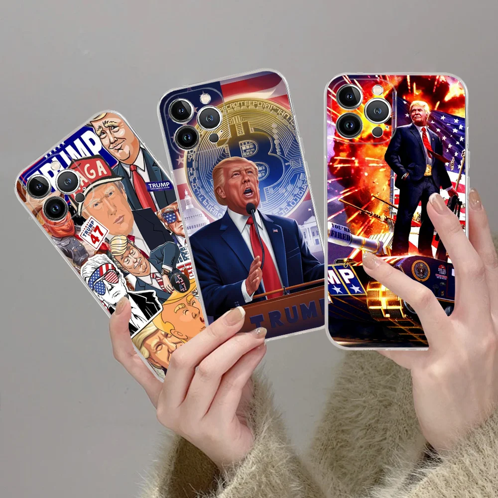 Drain The Swamp2024 Trump Phone Case for iPhone 16 15 8 7 6 6S Plus X SE XR XS 14 11 12 13 Mini Pro Max Mobile Case