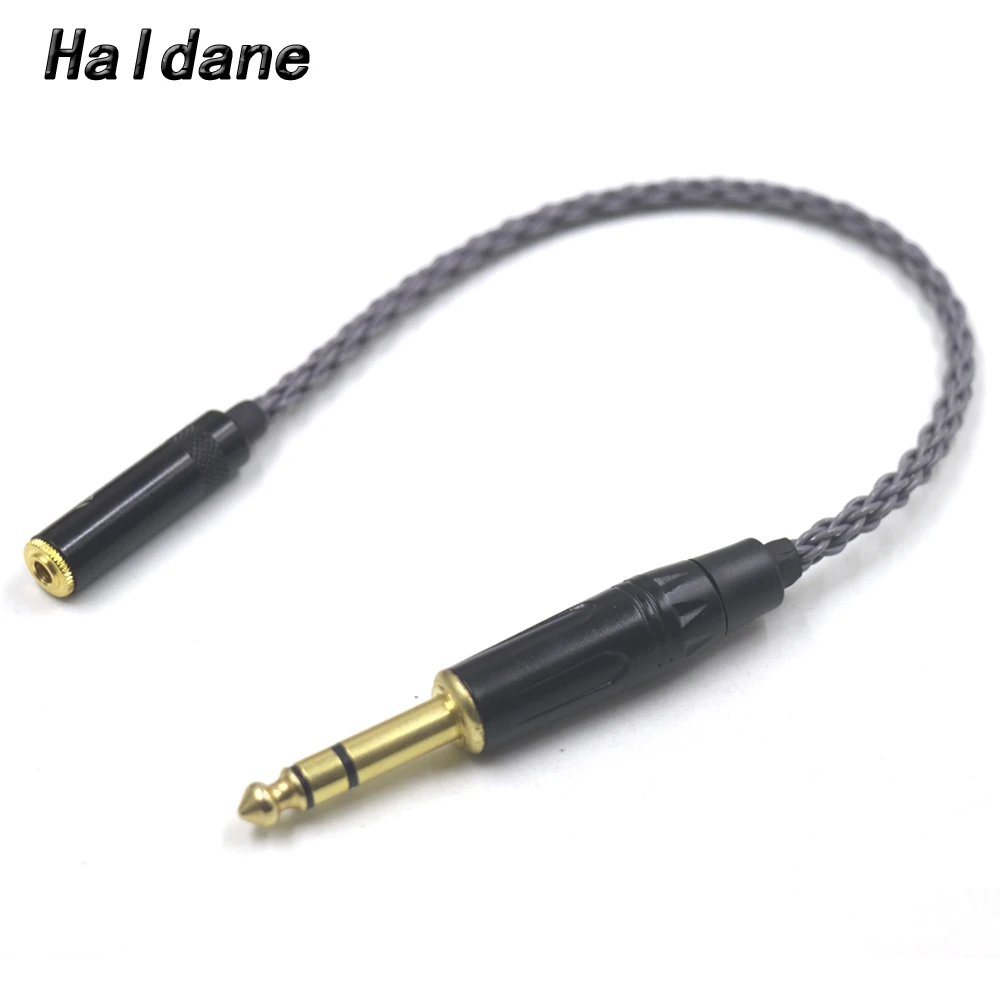 Haldane GrayJelly 1/4 6.35mm TRS Male to 3.5mm Stereo Female Audio Adapter Cable 6.5mm M to 3.5mm F Cable