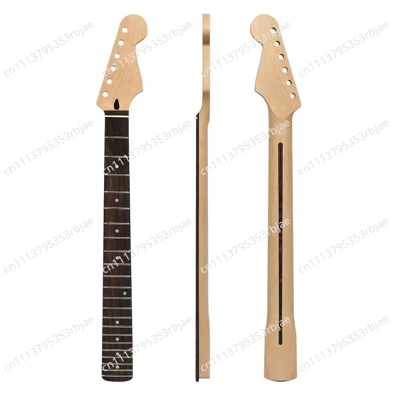 For [Matte] 22 Frets, Electric Guitar Neck, Rosewood Fretboard, Maple Handle, Mahogany Tube (with Cord)
