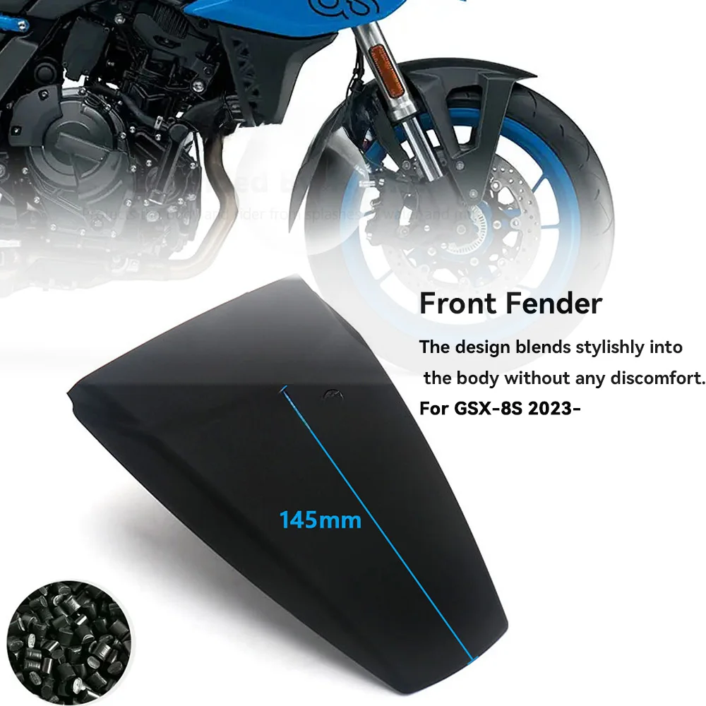 

For Suzuki New Motorcycle Accessories Front Mudguard Fender Extender Hugger Black For Suzuki GSX-8S GSX8S GSX 8S Gsx-8S 2023 -