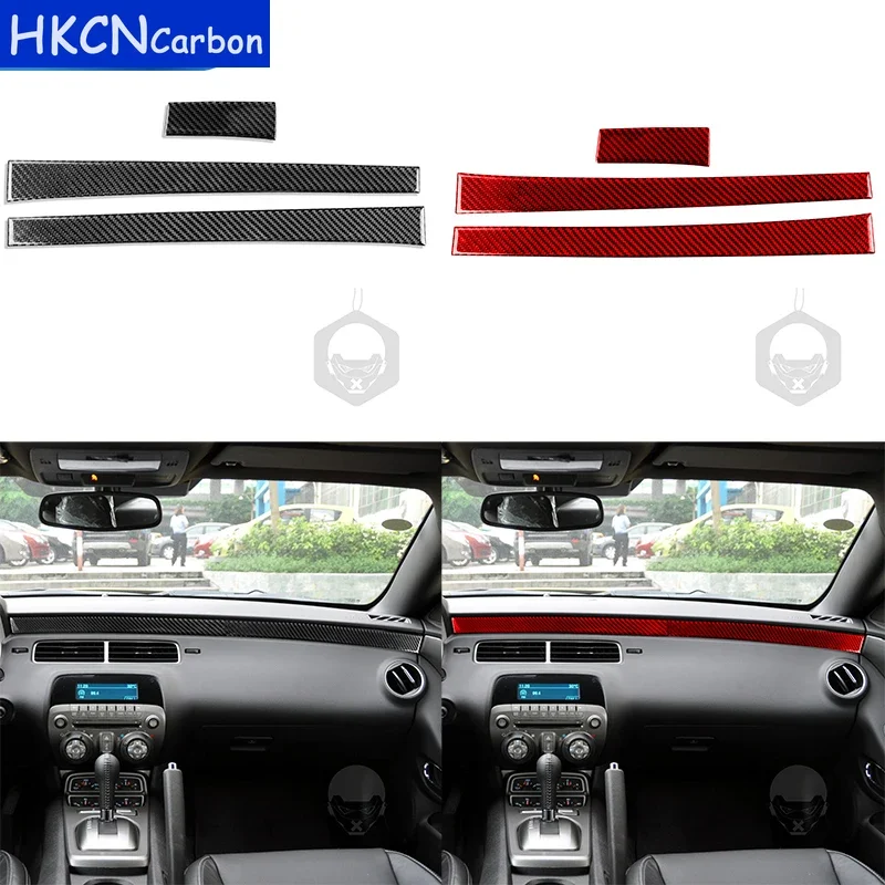 For Chevrolet Camaro 2010 2011 2012 2013 2014 2015 Carbon Fiber Side Front Dash Trim Cover Interior Car Accessories Modification