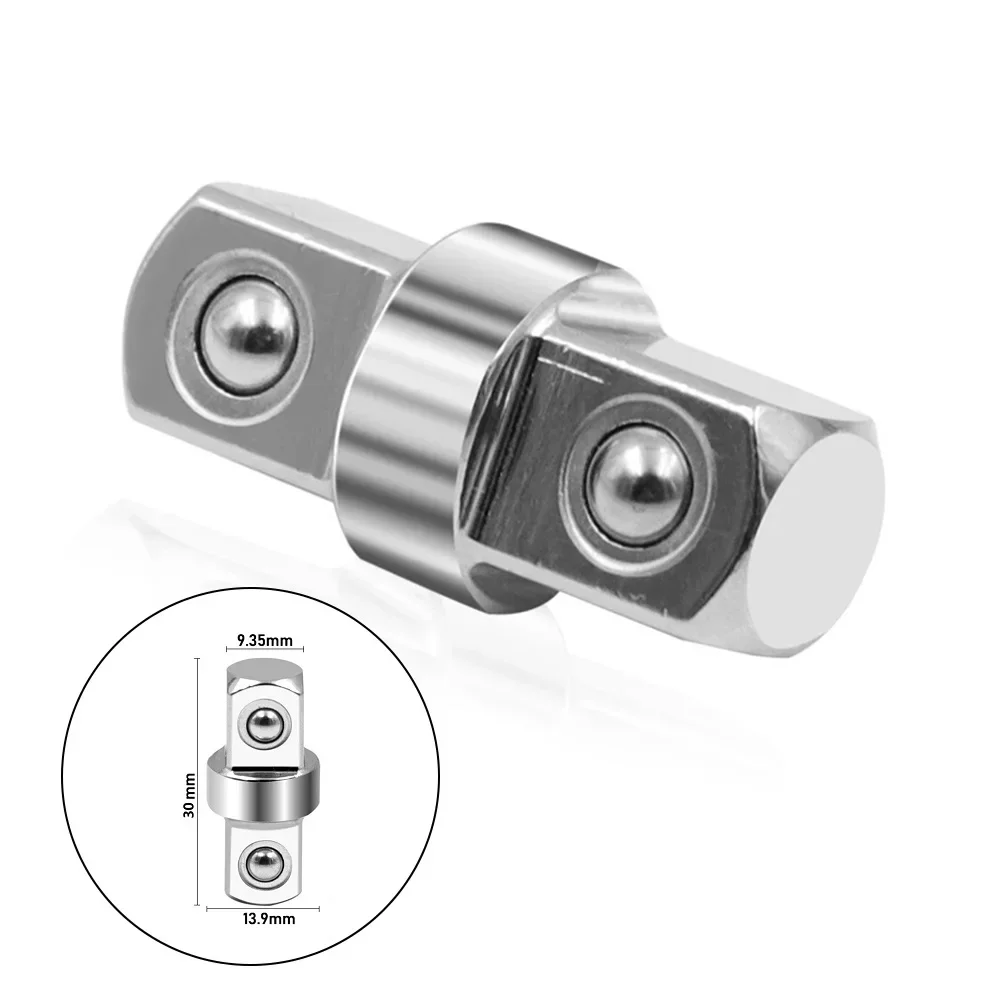 1pcs Socket Sleeve Adapter Hexagonal Connector Socket-double Head Outer Square Electric Wrench Extension Rod Wind Batch