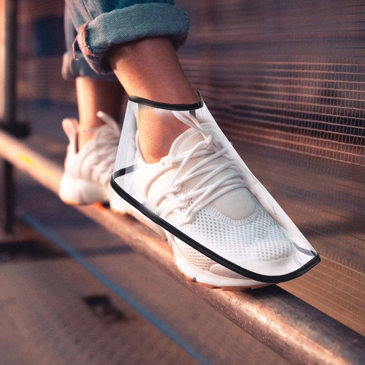 

1Pair Transparent Barber Shoes Cover Hairdressing Shoe Protection Salon Haircut Styling Tool Durable Tpu Material Size L