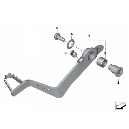Imagen 2 del producto Para BMW F750GS F850GS F750 F850 F 750 850 GS 2018-2022 2023 palanca de freno de motocicleta accesorios de Pedal de freno trasero