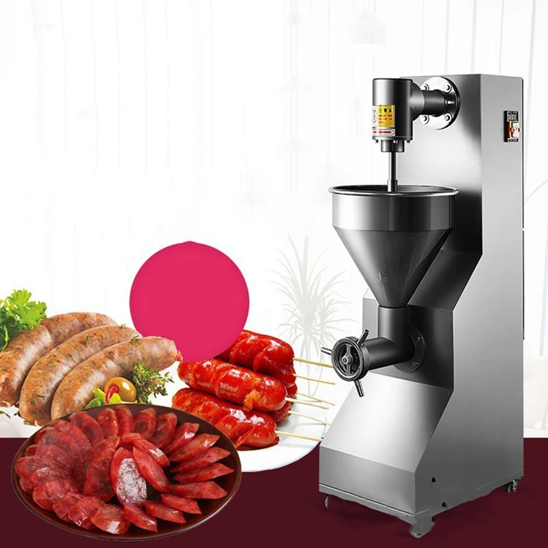 

Enema Sausage Machine Commercial Electric Stainless Steel Large Automatic Household Hydraulic Stuffer Professional Ham Filler