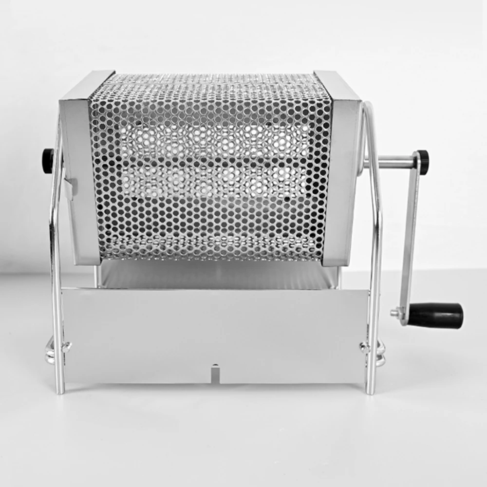 Manual Stainless Steel Coffee bean Roaster Net Cube Heat Evenly Coffee Bean Baking Mesh For Home & Outdoor Use Coffee Roaster