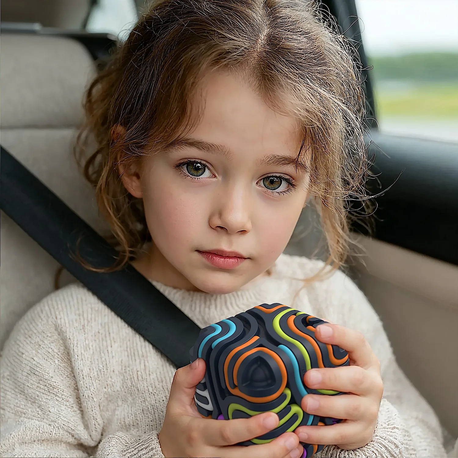 Placa de atividade sensorial 3d, brinquedos sensoriais anti-stress para crianças tdah autismo antiestresse, cubo de silicone portátil