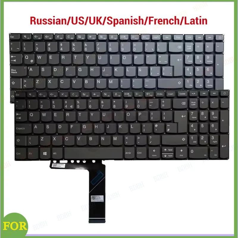 Nuevo teclado para portátil IdeaPad 330-15 330-15AST 330-15IGM 330-15IKB 330-15ARR ruso/estadounidense/británico/español/francés