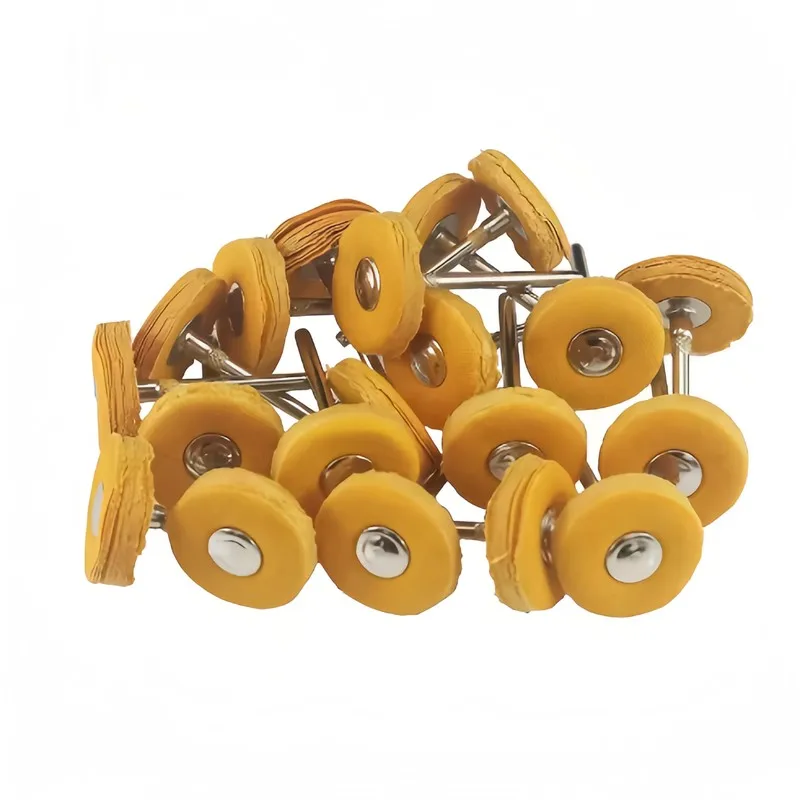 

52Pcs 3mm Yellow Polishing Cloth Wheel, Wear-resistant No Lint, for Jewelry Watch Metal Polishing, Rotary Tool Accessory
