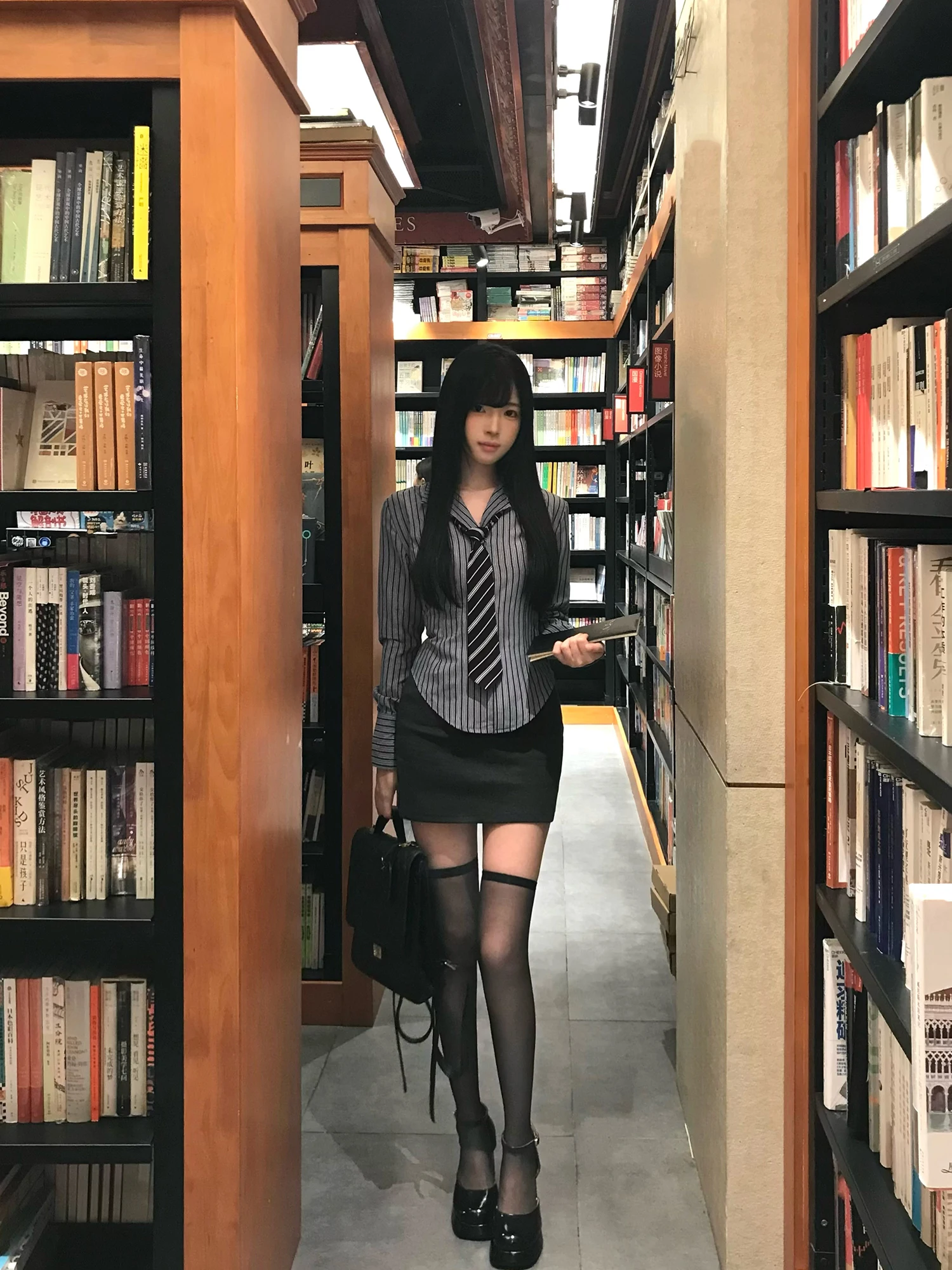 

Женские длинные свеки в полоску с голубыми глазами и затянутой талией в корейском стиле Sle College Wind Design Sense irt Осень Зима Inse JK ...