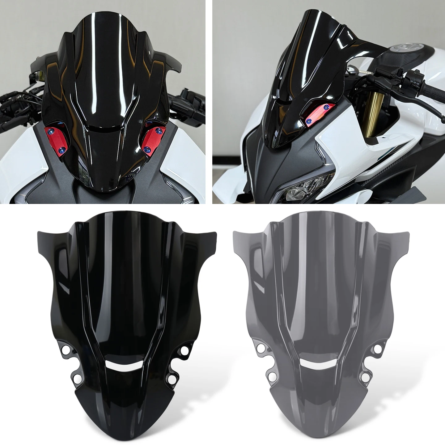 

Motorcycle Front Windscreen Windshield Wind Deflectors Shield Protector Fit For 450SR 450 SR 2022 2023 2024 2025