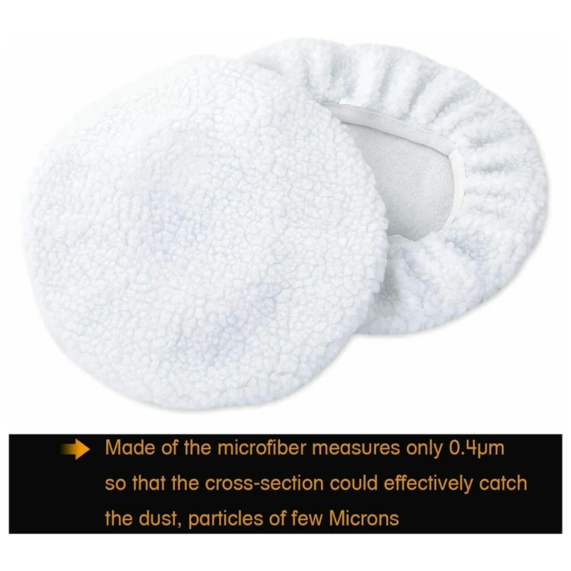 

ABUM-10 Pcs 10 INCH Bonnet Polisher Polish Pad Buffer Pad Buffing Pads Polishing Buffling Car Buffer Waxer