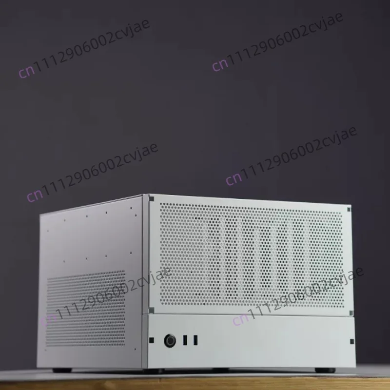 8-Drive NAS Chassis, Black ATX Mid Tower Storage Case, Computer Housing Compatible with ATX Power Supply