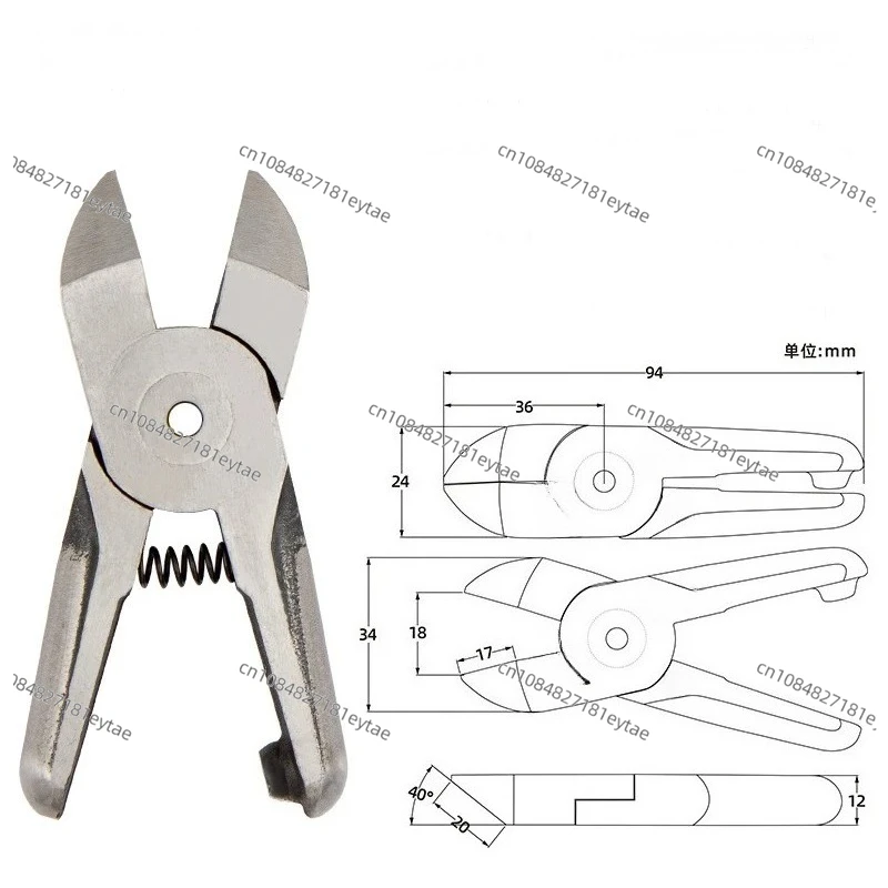 Pneumatic Air Scissors Cutter Head for Plastic, Replacement Blade for F5 F5S FD5 F5CT F5CTL F5LS F2504 Air Shears