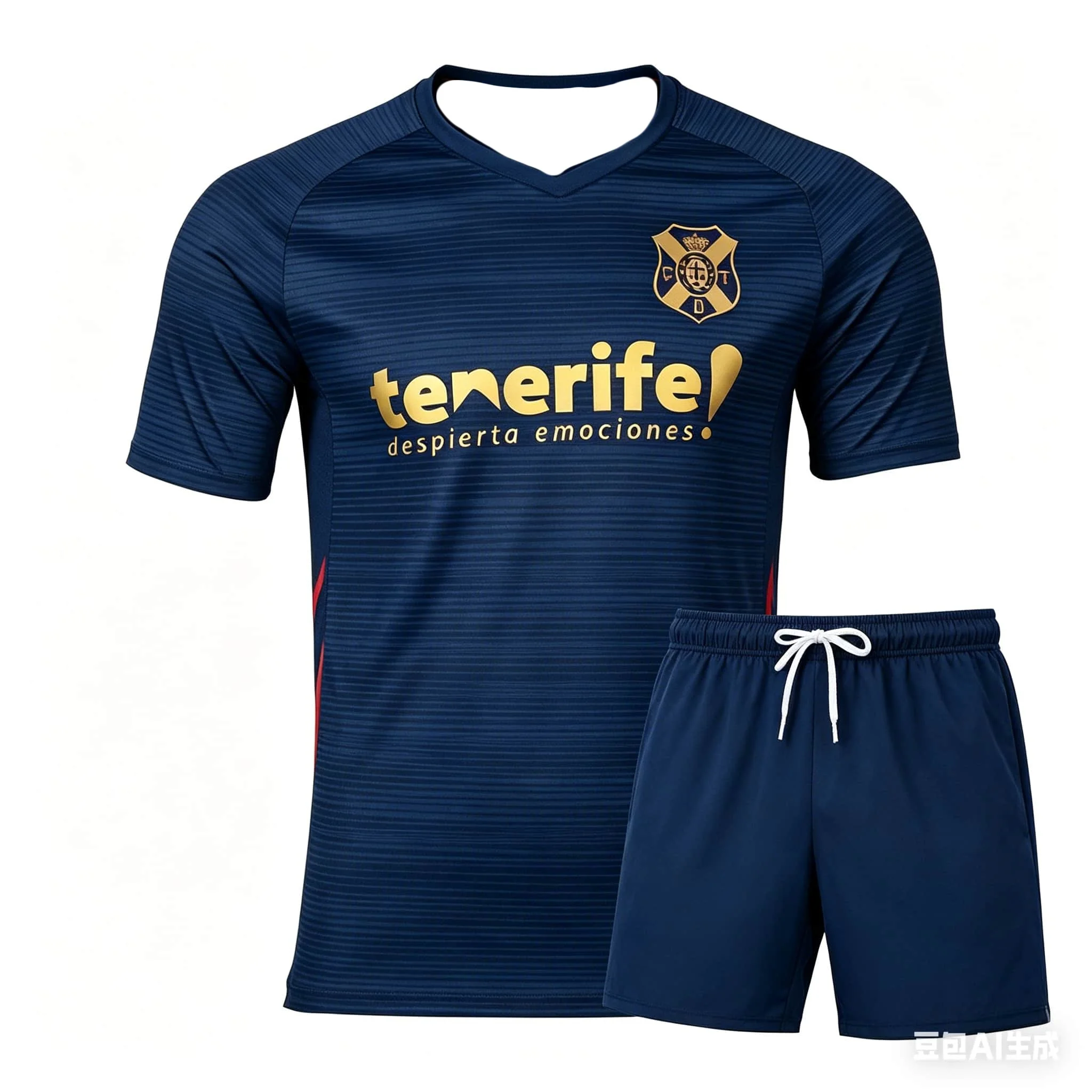 

2026 Tenerife Home Football Jersey Set Match Training Jersey Autumn Sports Dry Quickly Men's Lightweight T-Shirt Set
