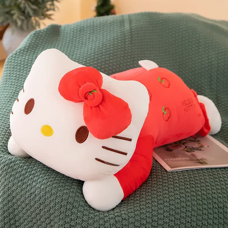 Sanrio 80CM Big Size Hello Kitty Frutta Modellazione Anime Peluche Ripiene Doll Decorazione della stanza Peluche Cuscino Peluche Ornamenti Regali