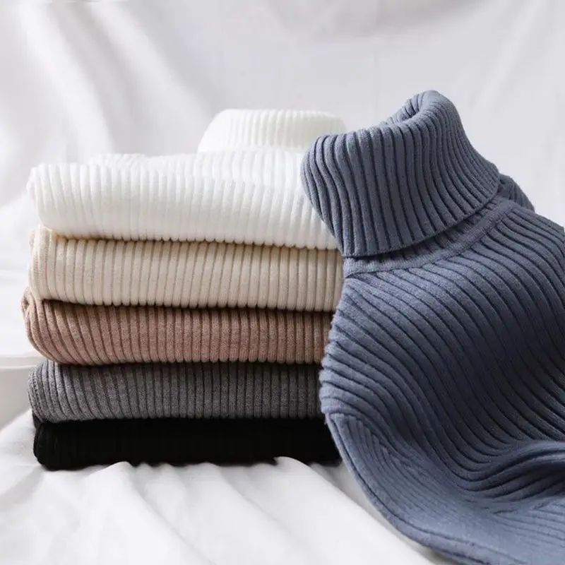 Damski zimowy aksamitny golf Boting irt długi sweter Ultra cienki nylonowy sweter Fly Sve luźny krój Kolor