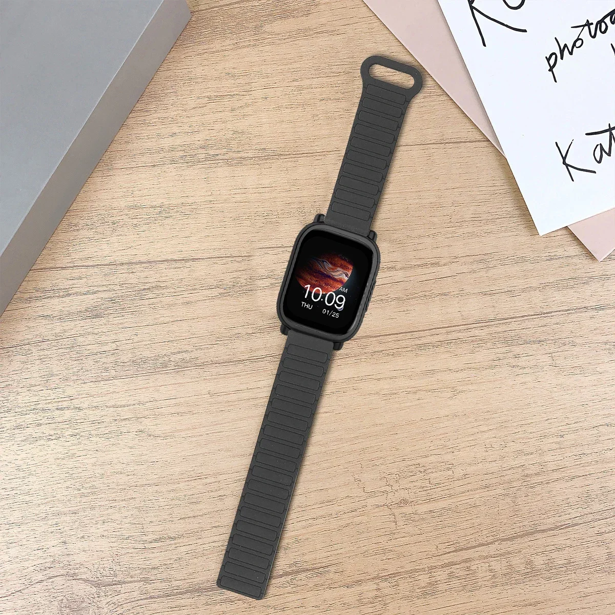 Custodia protettiva + cinturino in silicone per Xiaomi Redmi Watch 5 active/5 Lite Schermo a copertura totale TPU Guscio morbido e cinturino sportivo magnetico