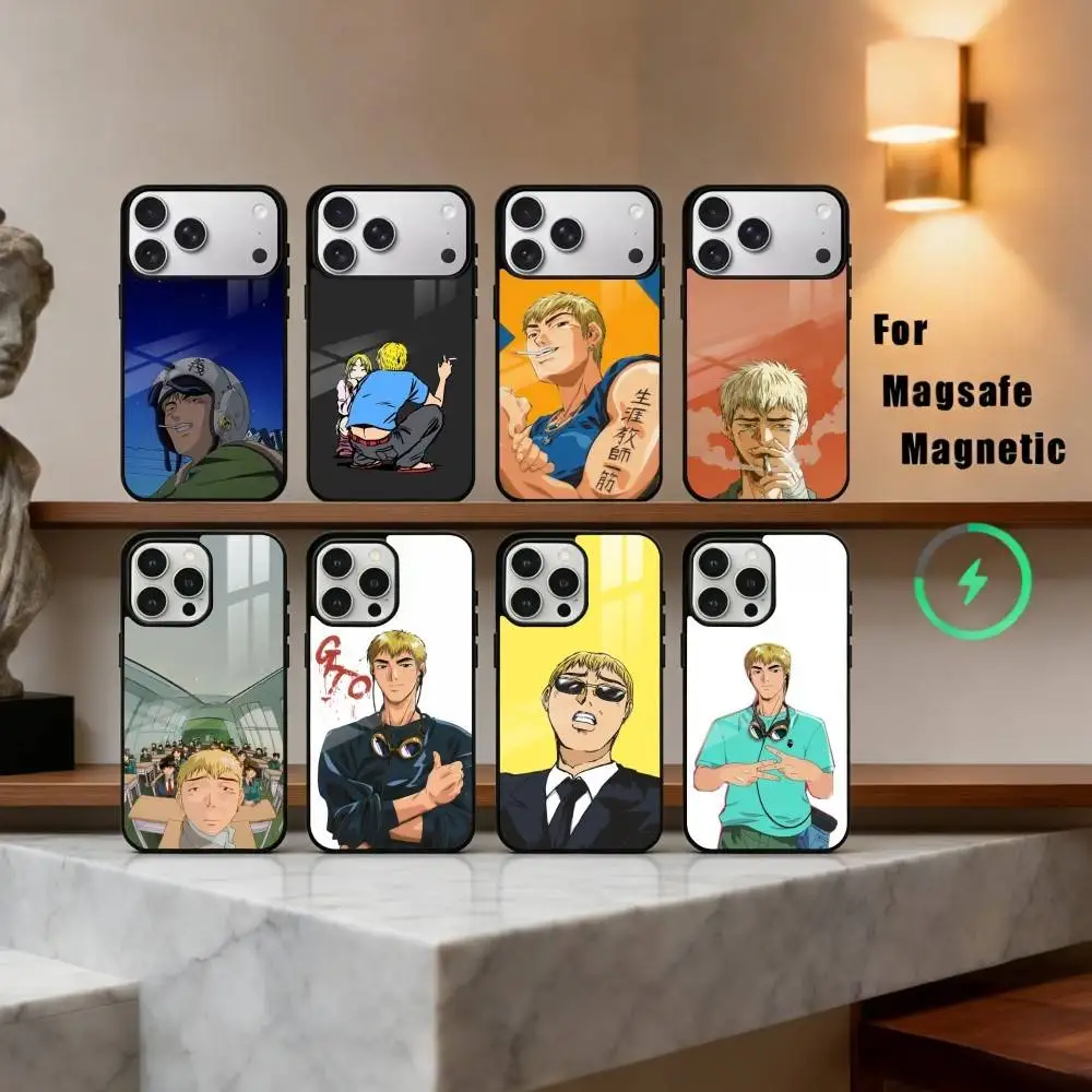 

G-GTO-Onizuka T-Teacher-R Phone Case For iPhone 17,16,15,14,13,12,Plus,Pro,Max for Magsafe Magnetic Wireless Charging