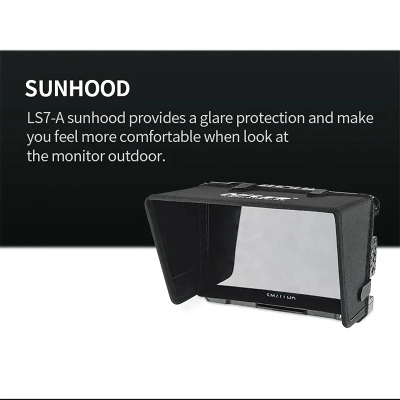 Imagem -06 - Nitze Jt-s02b Monitor Cage Sunhood para Smallhd Indie 7702 Touch Monitor com Placa de Montagem