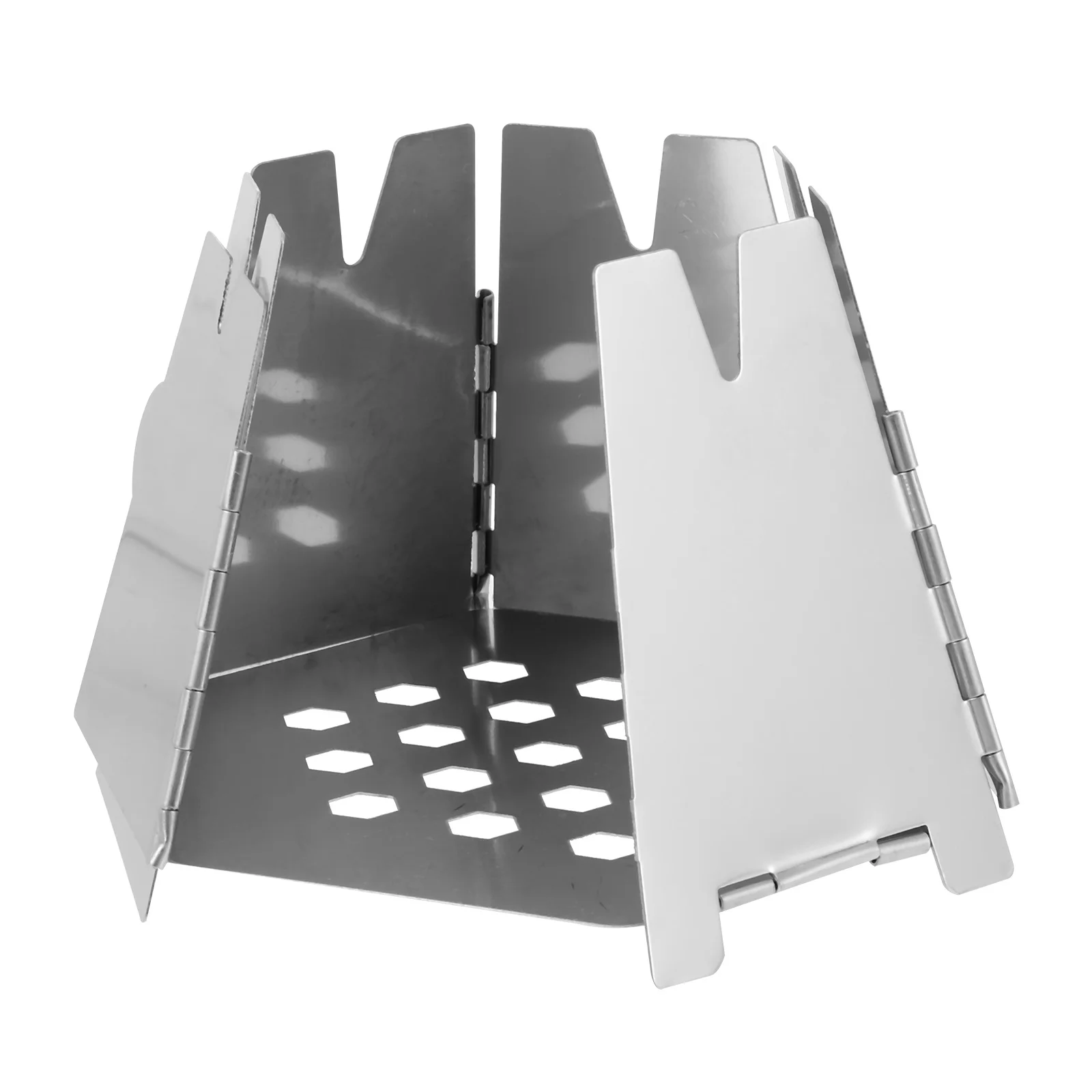 

Premium Stainless Steel Folding Wood Burning Stove Portable Outdoor Pocket For Campingbackpacking