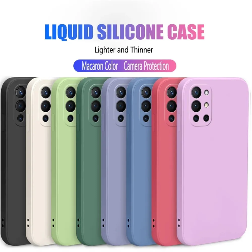 

Original Square Liquid Silicone Phone Cover For Oneplus 8 7 9 Pro Luxury Case For Oneplus 9RT 9R 9 Pro 8T Fundas back Case