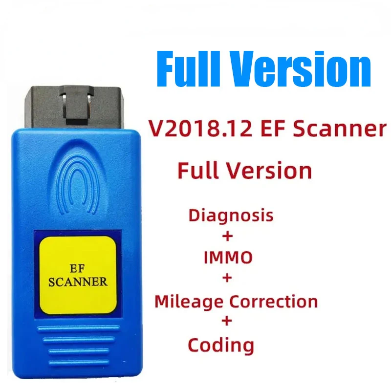 

V2018.12 E/F Scanner II Full Version Car Diagnostic Tool For BMW Diagnosis+IMMO+Mileage Correction+Coding Correction Tool