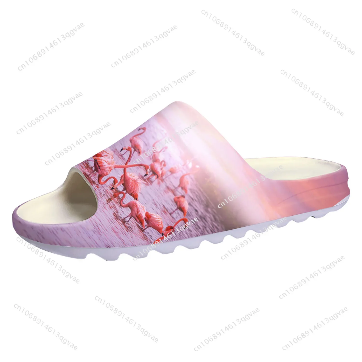 Flamingo Printed Soft Sole Sllipers Home Clogs Customized Water Shoes Mens Womens Teenager Stepping On Shit Bathroom sandals