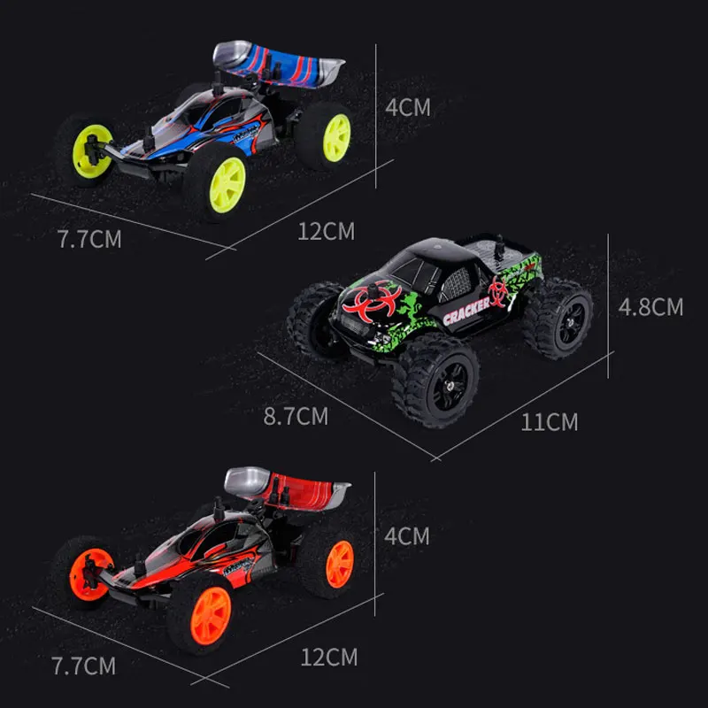 Mini carro de corrida rc 4ch 2.4g caminhão de controle remoto off-road 1:32 2wd 20 km/h veículo eletrônico de alta velocidade rc drift menino crianças presente