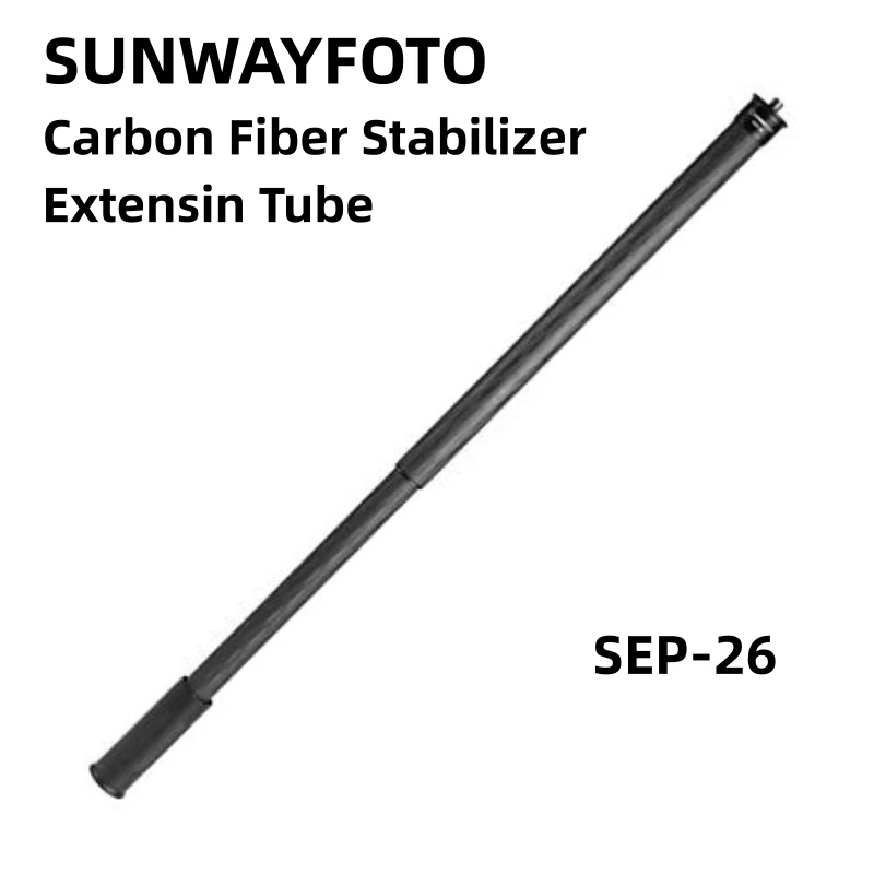 SUNWAYFOTO 63cm Gimbal Extension Pole 26mm Carbon Fiber Tube 2 Section SEP-26