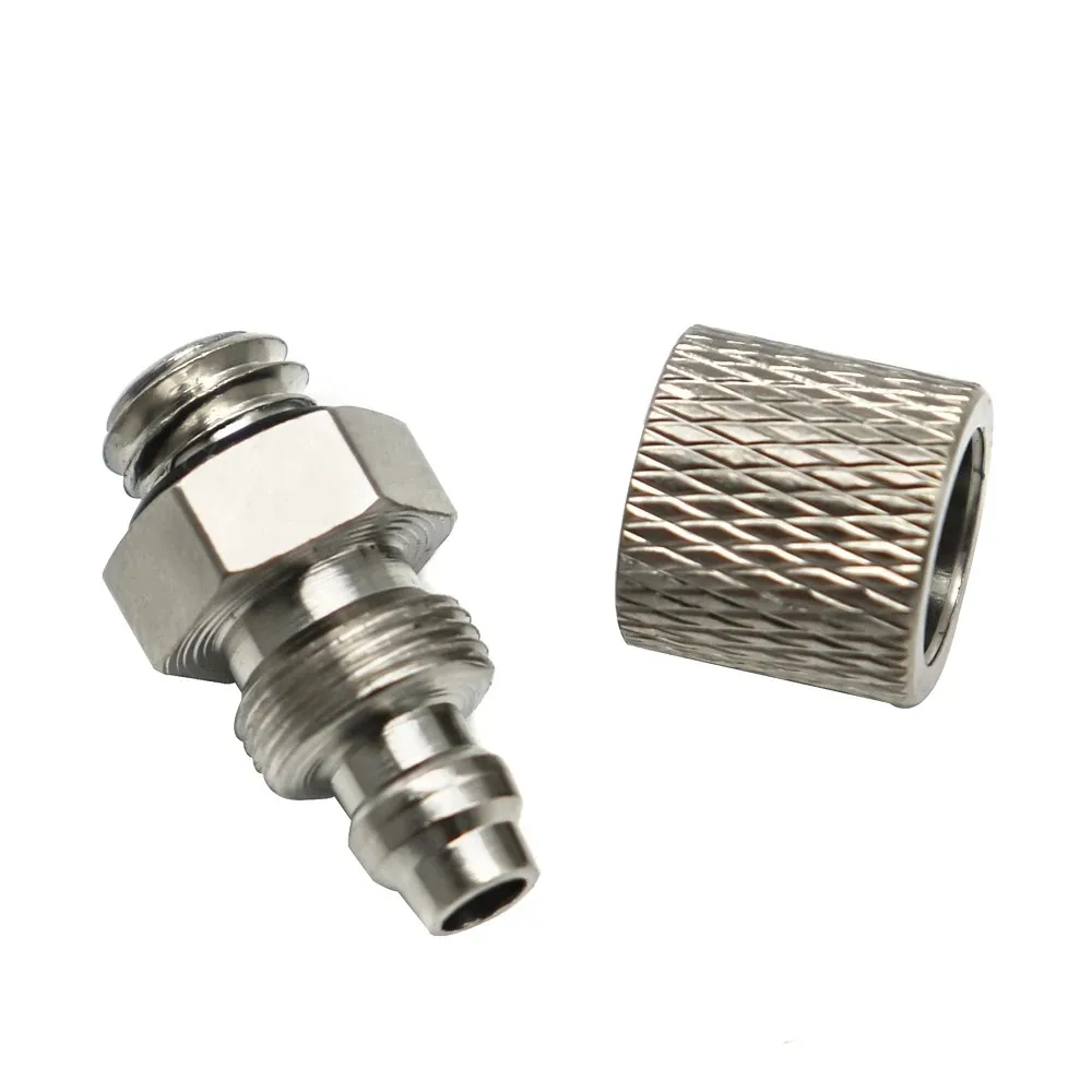 5Pcs Male Thread M3 M4 M5 M6 -Air Tube 3mm 4mm 6mm OD Mini Pneumatic Pipe Connector Screw Through Quick Fitting Fast Twist Joint