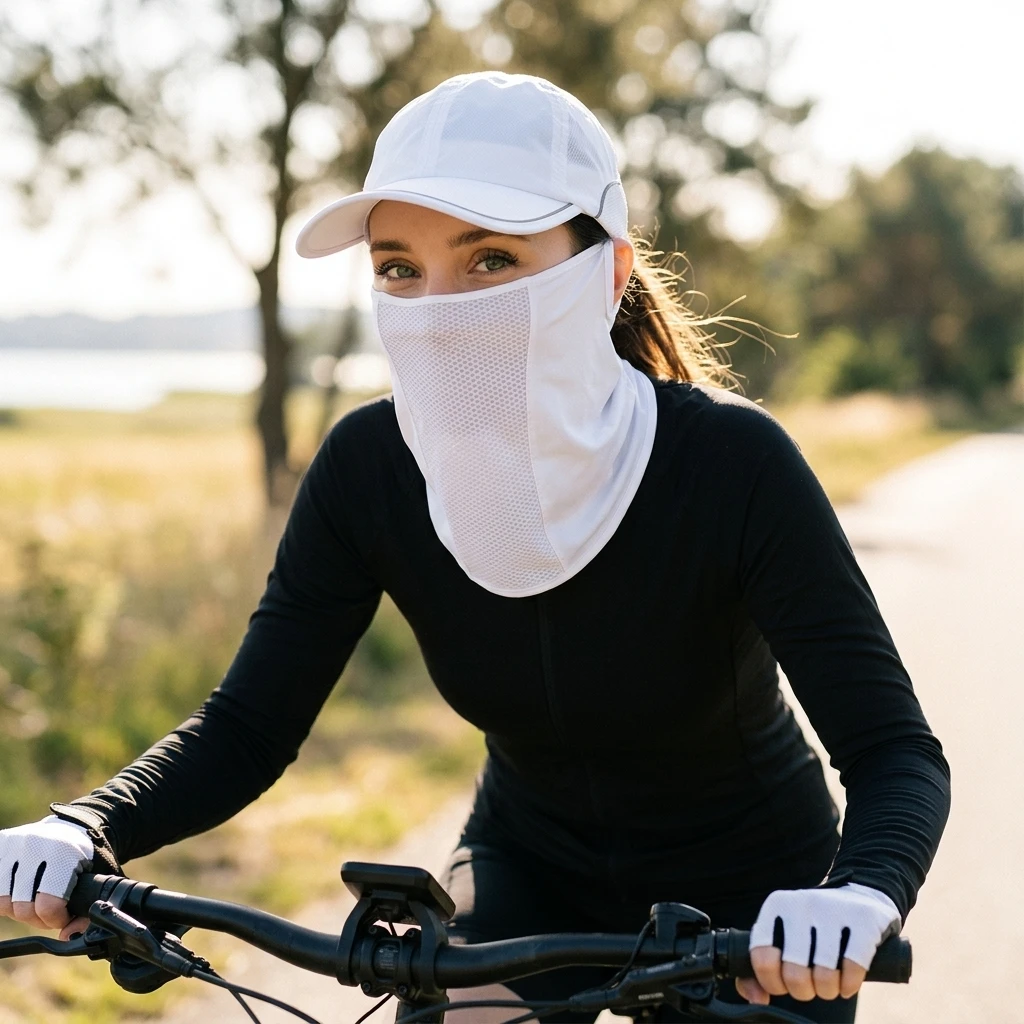 アイスシルク サンマスク UPF50+ 通気性のある UV - Cycling Loop のレビューと価格
