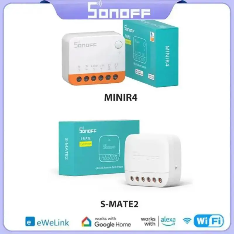 

SONOFF Extreme Switch Mate S-MATE2/MINIR4 EWeLink-дистанционное управление через Smart Switch для умного дома через Alexa Google Home IFTTT