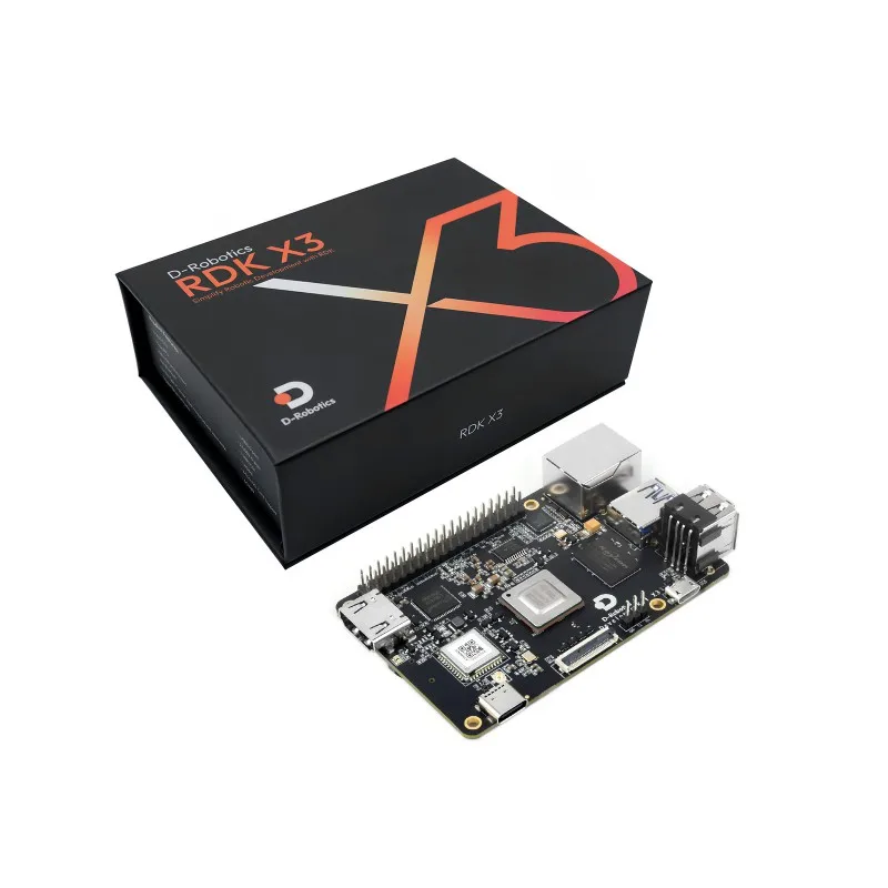 D-Robotics RDK X3 Development Board, Quad-core ARM Cortex-A53 Processer, 5Tops Edge Inference Capabilities, Options For 2GB RAM