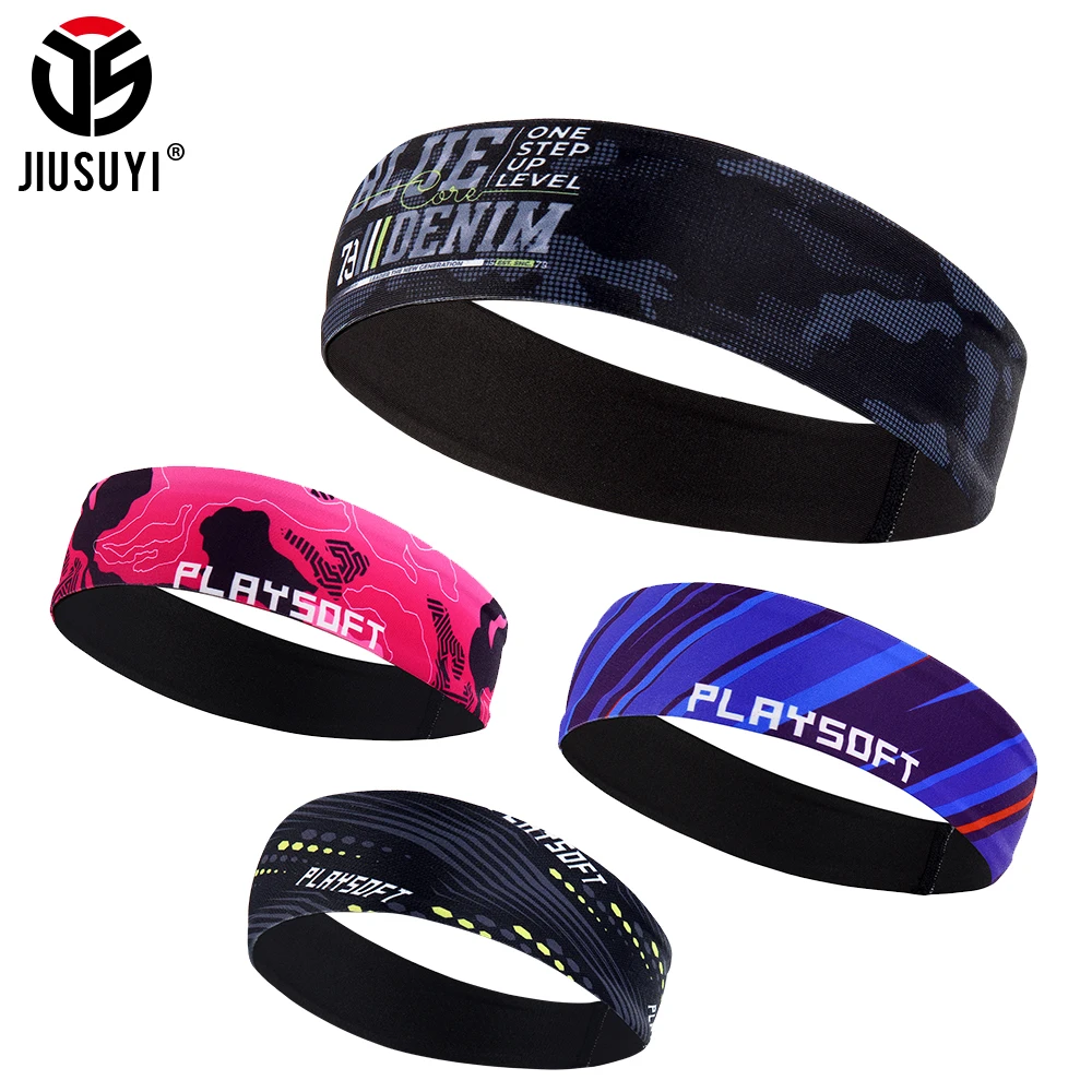 

Cycling Headband Sport Sweatband Non-slip Breathable Yoga Tennis Running Fitness Hairscarf Summer Sweat Wicking Hair Accessories
